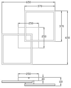 Fabas Luce 3394-65-102 - LED Stmievateľné svietidlo BARD LED/52W/230V 3000K biela