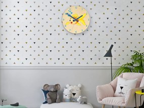 Dětské nástěnné hodiny Ami Zlatá rybka 30 cm vícebarevné