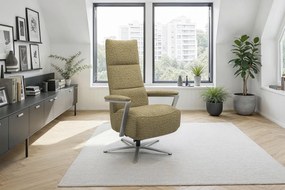 XXXLutz RELAXAČNÉ KRESLO, textil, olivovozelená Sit & More - Online Only obývacie izby - 00014402872Q