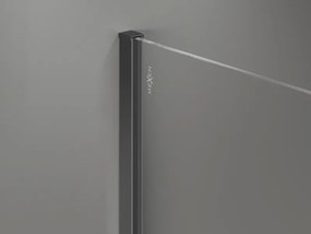 Mexen Kioto-X, sprchová zástena 130 x 200 cm, 10mm sklo námraza, grafitový profil, 800-130-101-95-30-X