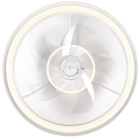 LED Stropné svietidlo s ventilátorom FARGO LED/37W/230V biela + DO