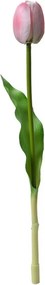 Umelá kvetina svetlo ružový tulipán Tulip Pink - 4*4*32 cm