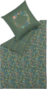 XXXLutz OBOJSTRANNÁ POSTEĽNÁ BIELIZEŇ, satén, zelená, viacfarebná, 135/200 cm Esprit - Online Only bytové doplnky - 003021140701
