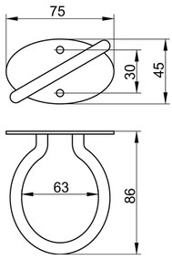 Keuco - Držiak na sušič vlasov, chróm 04996010000