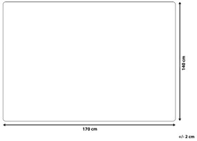 Bavlnená deka 140 x 170 cm tmavosivá FETHIYE Beliani