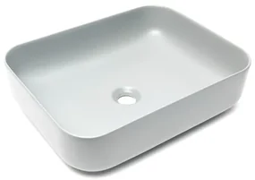 Umývadlo na dosku SAT Infinitio 50x39 cm šedá mat  bez prepadu SATINF5039LGRM