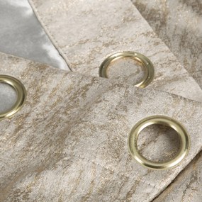 ZATEMŇOVACÍ ZÁVES NA KRÚŽKOCH ELISE 140X250 CM BÉŽOVÁ