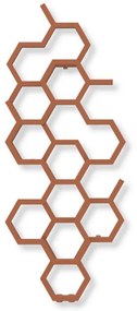 Terma Hex 1220x486 vodný radiátor Bright Copper ZX