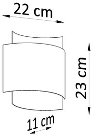 Sollux Lighting Nástenné svietidlo IMPACT biele