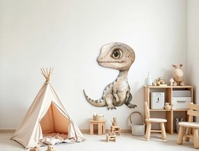 drevko |  Detský obraz Okatý dinosaurus  60 x 475 cm