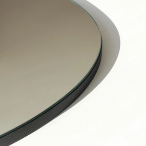 Dekorativní nástěnné zrcadlo Gusto 75x50 cm černé