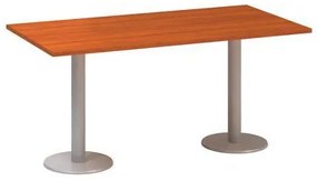 Konferenčný stôl Alfa 400 so sivým podnožím, 160 x 80 x 74,2 cm, dezén čerešňa
