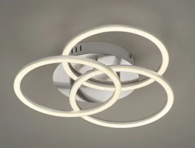 Stropné/nástenné LED osvetlenie Circle, matný nikel%