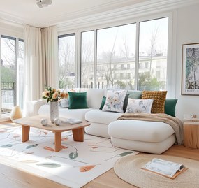 DEKORAČNÁ GUĽA ARIELA 10X10 CM BIELA