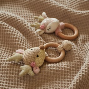 Bieco - Motorická hračka s hrkálkou - jelenček Ella