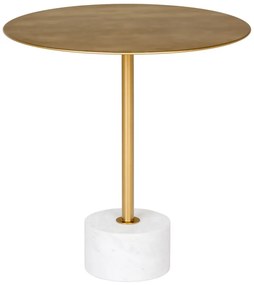 Kovový okrúhly odkladací stolík ø 51 cm Lecco – House Nordic