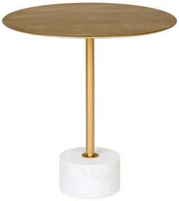 Kovový okrúhly odkladací stolík ø 51 cm Lecco – House Nordic