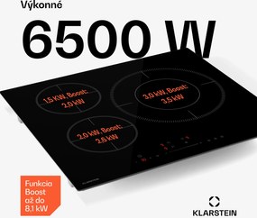 Klarstein Delicatessa Paella indukčná varná doska, Paella zóna, Power Boost, Ovládanie posuvníkmi