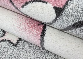 Koberce Breno Kusový koberec KIDS 580 Pink, viacfarebná,120 x 170 cm