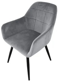 Sammer Kvalitné prešívane stoličky v sivej farbe- 2 kusy v cene HD18152