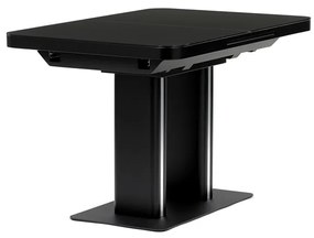 Autronic BONTEC Jedálenský stôl rozkladací 120x80cm, mdf, čierna, HT-D1926 BK Farba: Čierna
