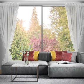 ZÁCLONA NA PÁSKE KAREN 140X270 CM BIELA