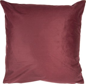 Vínový zamatový povlak na vankúš s kvetmi I - 45 * 45 cm