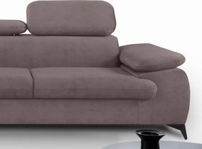 Rohová sedacia súprava Scala, staroružová látka,ľavý roh