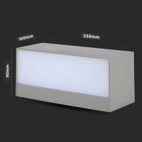 LED Vonkajšie nástenné svietidlo LED/12W/230V 6400K IP65