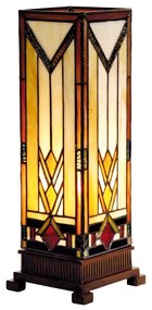 stolová vitrážová tiffany lampa 12*12*35 cm