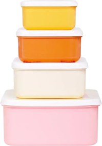 Sada 4 škatuliek na obed a desiatu dúha