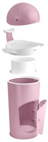 Ružový plastový odpadkový kôš na plienky 25 l Whale – Kindsgut