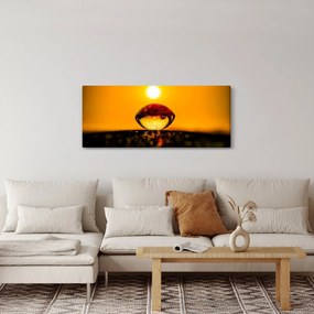Obraz sklenené kvapky (120x50 cm)