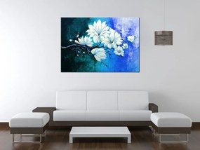 Gario Ručne maľovaný obraz Úžasná magnólia Rozmery: 100 x 70 cm