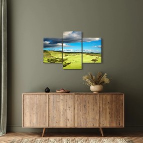Obraz - Zelená krajina s pahorkami (90x60 cm)
