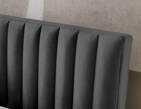 Posteľ Joy 180x200 cm,grafitovo šedá látka