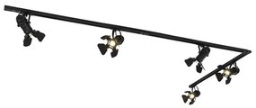 Koľajnicový systém s 5 reflektormi čierny - Movie