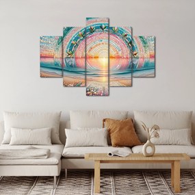 Obraz – Mozaika zapadajúceho slnka (150x105 cm)