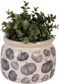 Keramický kvetináč s tekvicami Country Style Pumpkin - Ø 20*15 cm