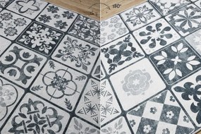 Protišmykový behúň LOTUS CLOVER 60970 sivý