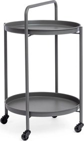 Oceľový servírovací stolík ø 44,5 cm Austin – Bizzotto