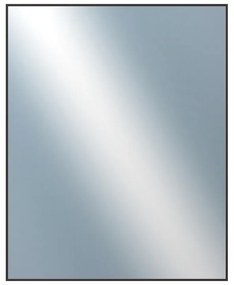 DANTIK - Zrkadlo v rámu, rozmer s rámom 80x100 cm z lišty Hliník hnedá (7001022)
