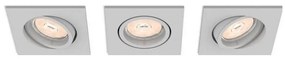 Philips 50193/87/PN - SADA 3x Podhľadové svietidlo ENNEPER 1xGU10/5,5W/230V