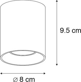 Inteligentný reflektor zlatý vrátane WiFi GU10 - Tubo