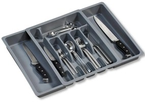 Plastový kuchynský organizér Loft Grey, 50x38 cm