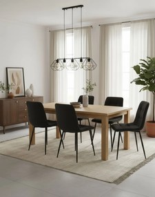 Stolička Mila Velvet Čierna