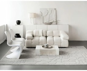 Svetlosivý vlnený koberec 200x300 cm Morphic Dunes – Agnella