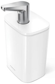 Biely oceľový dávkovač mydla 473 ml Pulse – simplehuman