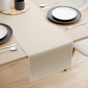 Goldea behúň na stôl 100% bavlnené plátno - latte 20x120 cm