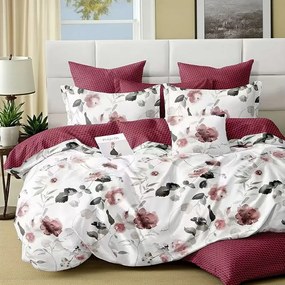 Mikroplyš obliečky Homa MALENA BURGE 7-dielna sada 140x200 cm